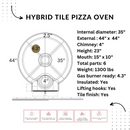 Tile Hybrid Pizza Oven - Terracotta LIQUIDATION SALE!
