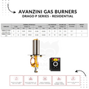 Tile Hybrid Pizza Oven and Drago P1 Plus  - Terracotta