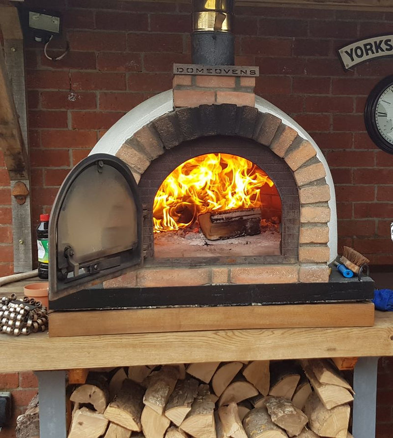 Pizza Party wood fired ovens and door with glass
