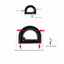 Large Cast Iron Glass Pizza Door