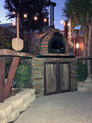 Large Cast Iron Glass Pizza Door