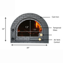 Large Cast Iron Glass Pizza Door