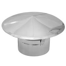 Stainless Steel Rain Cap for Pizza Ovens 5.5" (140 mm)