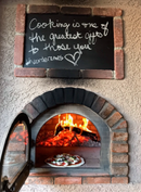 Large Cast Iron Glass Pizza Door